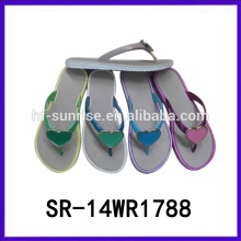 SR-14WR1788 дамы последний дизайн тапочки сандалии моды случайные флип-флоп Ева тапочки